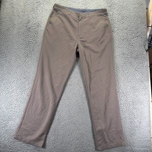 Rohan Pant Men's 36x33 Brown Polyamide Khakis Straight Travel Workwear Utility